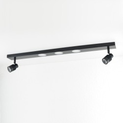 LED Ceiling Light Long Slim, 31W, 3000K, Black