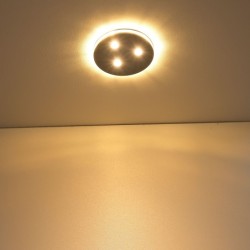 LED inbouwspot 12VDC DIMMBAR 6W 3000K voor & zijwaarts schijnend