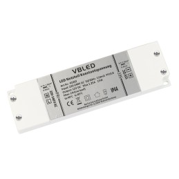 Fuente de alimentación LED de tensión constante / 12 V CC / 15 W Ultraplana y plana