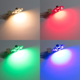 LED illuminant RGB+WW pin base lamp with IR remote control