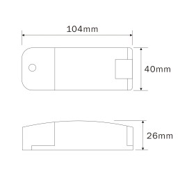 LED power supply unit constant current / 320-350mA / 7W