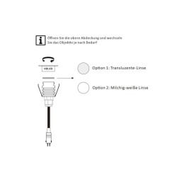 Luminaria LED empotrable en el suelo para terraza - 0,2W - 3000K- 10 Lumen - Redonda