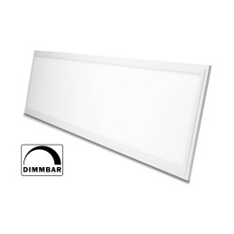 LED Panel 120 x 30 cm Dimmable Ultraslim 36W 4000 K Including White Surface-Mounted Frame