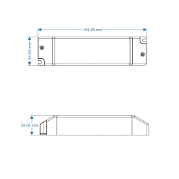 "Inatus" RF LED transformator constante stroom incl. RF afstandsbediening 2.4G