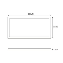 Mini LED panel under-cabinet light 12VDC / 7.5W / 4000K Extra flat