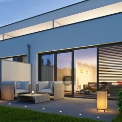 Mini Terrassenbeleuchtung Bodeneinbauleuchte inkl. Netzteil und Kabel (3er-Set)