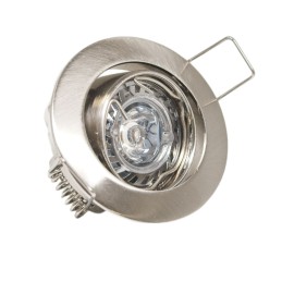 LED recessed spotlight set incl. illuminant 1.8W, WW, 12V, MR11, GU4, quick-release fastener, aluminium, swivelling