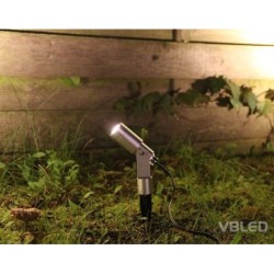 Foco LED de jardín "Flavius" 3W 4000K 12V Plata