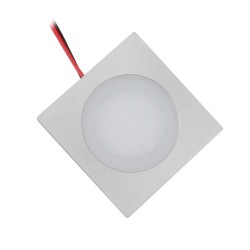 LED inbouwarmaturen slim 3000K - 12VDC 0,9W - ultraplatte hoekige