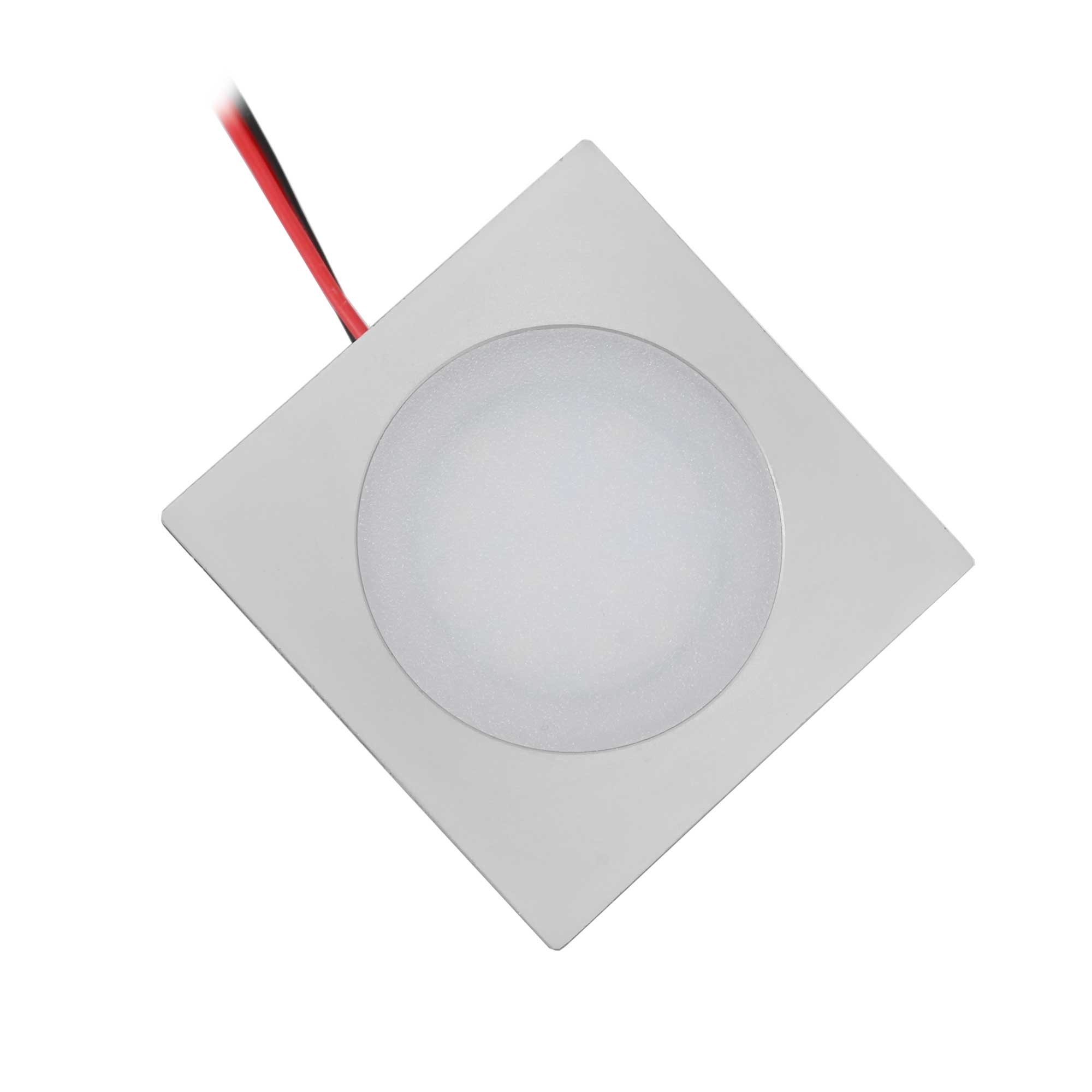 LED recessed luminaire slim 3000K - 0,9W - ultra flat angular