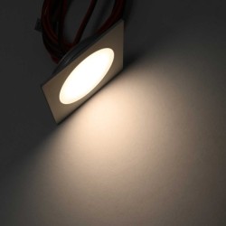 Luminaria LED empotrable slim 3000K - 0,9W - angular ultraplana