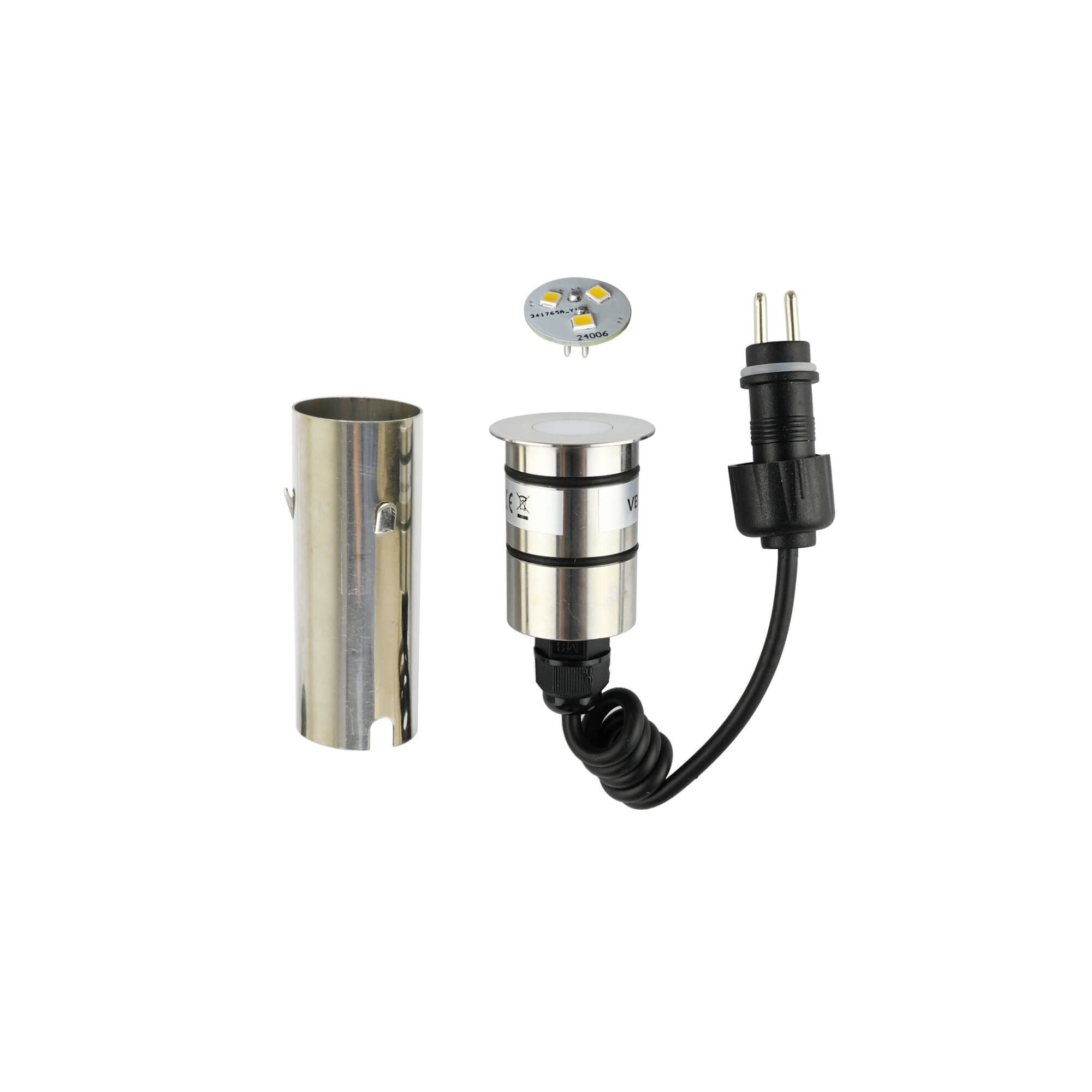 LED mini vloerinbouwarmatuur "Celino" 3-KIT / 12V incl. gloeilamp (gloeilamp verwisselbaar)