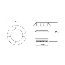 1.8W "Callula" WW 12V luminaire encastré dans le sol