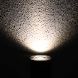 Foco empotrable de suelo LED con soporte orientable y bombilla LED de 5,5 W