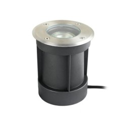 Foco empotrable de suelo LED con soporte orientable y bombilla LED de 5,5 W