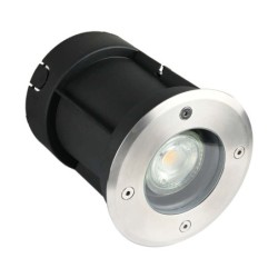 LED Bodeneinbaustrahler 12V AC mit 5W LED Leuchtmittel Warmweiß