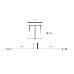 Spot LED da incasso a pavimento 12V AC con lampadina LED 5W bianco caldo