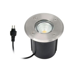 Apparecchio da incasso a pavimento a LED "MUTARE" con lampadina 5W 12VAC 400Lumen 3000K con EZDIM