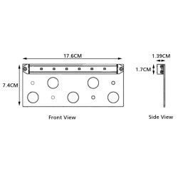 LED under-cabinet luminaire "Orela" WW 12V