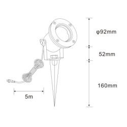 Set di 3 luci LED per laghetto / luce per laghetto da giardino 12V, in acciaio inox IP68 con lampadina RGBW MR16 e trasformatore