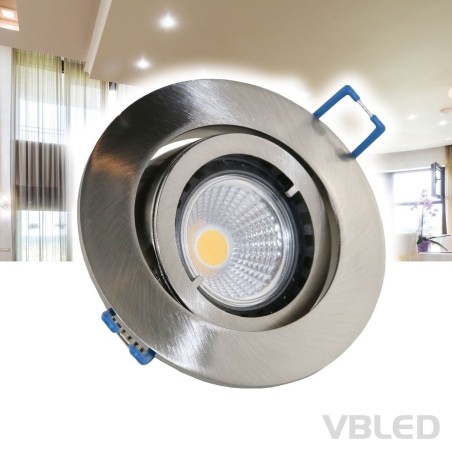 LED recessed spotlight / aluminium / silver optics / round / incl. 3.5W LED