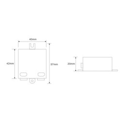 Bloc d'alimentation LED à tension constante / 12V DC / 6W