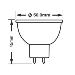 LED recessed aluminium spotlight / white / round / 5W LED / GU5.3/ MR16