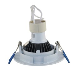 LED Einbaustrahler aus Aluminium / Weiß / rund / inkl. 3,5W LED