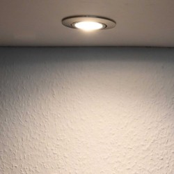 Recessed spotlight set with 7W RGB+W spot illuminant 12V with remote control