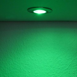 Ensemble de spots encastrés avec 7W RGB+W spot illuminant 12V avec télécommande