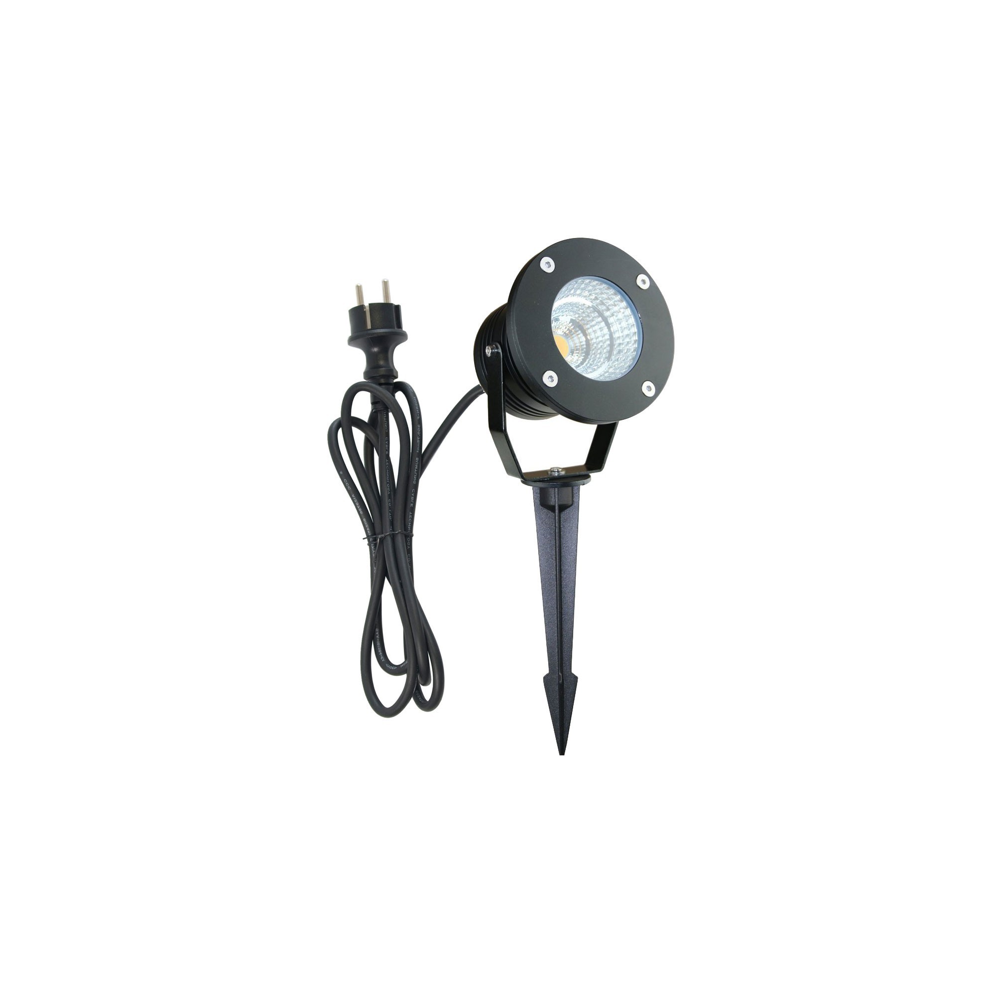 Faretto da giardino a LED Bianco caldo 3000K 10W 230V