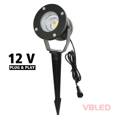 VBLED LED pond floodlight "Ascra" + ground spike 10W 3K