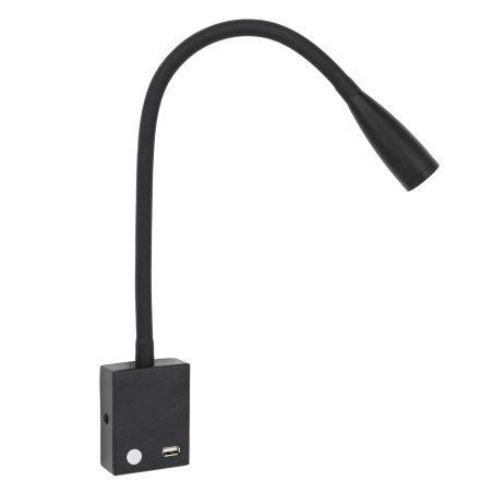 Aplique LED 3W con puerto de carga USB